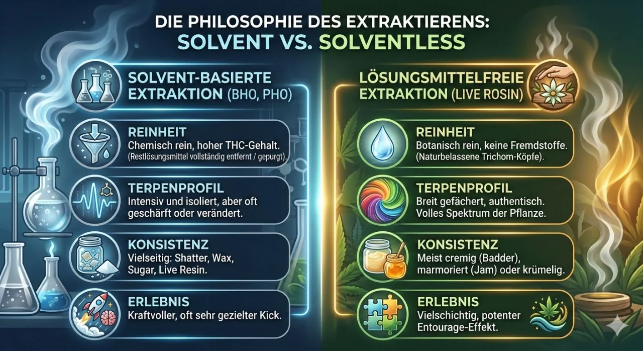 solvent vs solventless