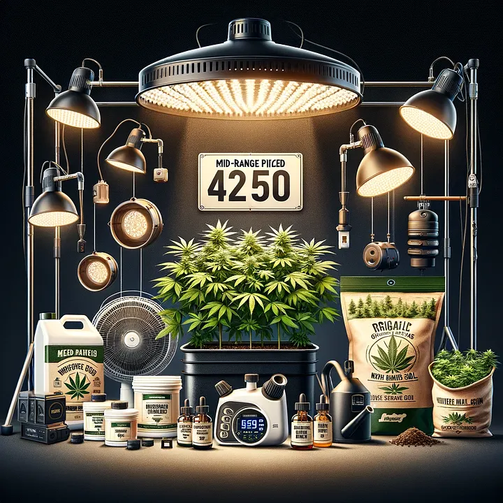 verschiedene lampen und komponenten zur indoor kultivierung für einen blogartikel vergleich von 3 unterschiedlichen 60x60 growbox komplett sets 