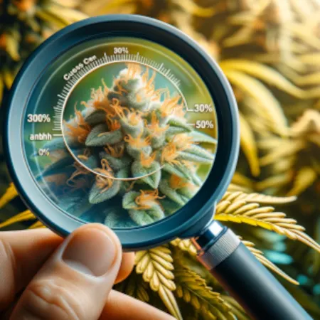 lupe mit cannabis blüte was darstellen soll wie man den richtigen erntezeitpunkt definieren kann.