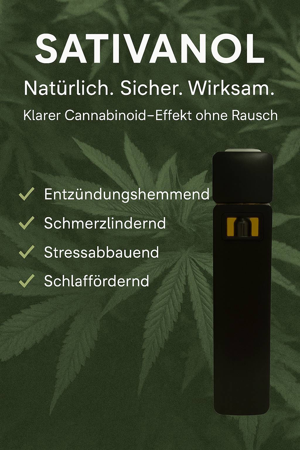 🌿 Sativanol: Der neue Wirkstoff in unseren Vapes, Hash und Blüte