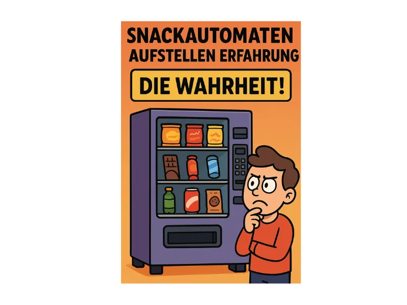 Trugschluss Snackautomat: Wie passiv ist das Aufstellen von Snackautomaten wirklich. Blogartikel Beitragsbild von Green Income 420 Agentur zum Thema Passives Einkommen. 