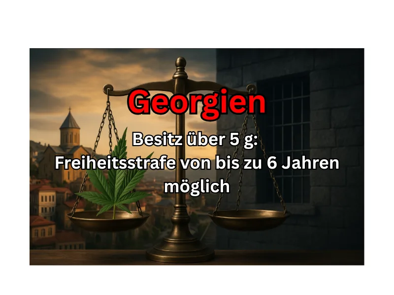 Cannabis-News Georgien – Besitz über 5 Gramm jetzt strafbar