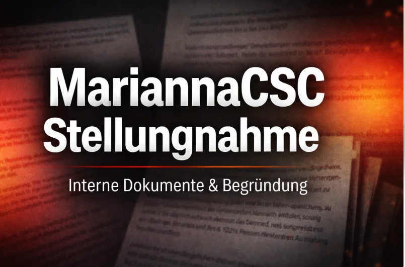 „MarianaCSC Stellungnahme“ zu Mahnungen, Inkasso-Debatte und internen Dokumenten eines Cannabis Social Clubs sowie Analyse der offiziellen Begründung und Vereinsposition.