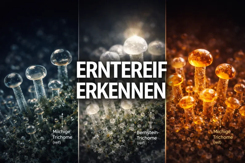 Trichome Erntereif Bilder zur Bestimmung des richtigen Erntezeitpunkts