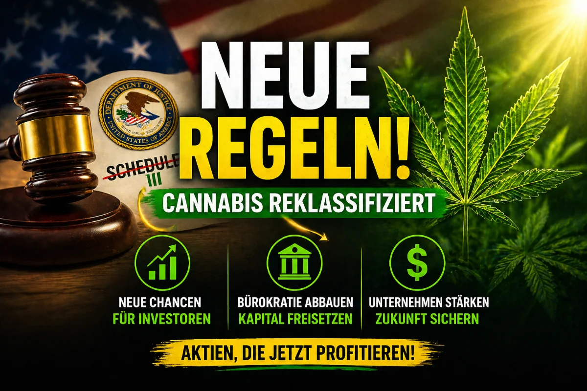 Cannabis Rescheduling 2026 USA: Schedule III Reklassifizierung beendet 280E Steuer – neue Regeln schaffen Chancen für Cannabis Aktien und Investoren