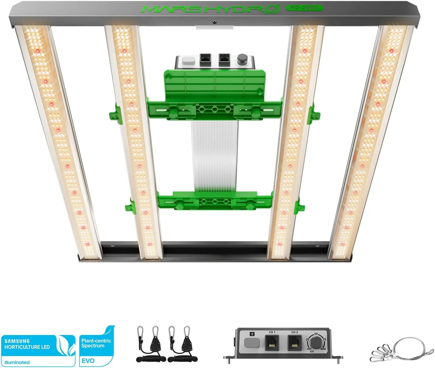 Mars Hydro FC3000 Evo Grow Lampe für 1x1m Blogartikel Empfehlung 2025 / 2026