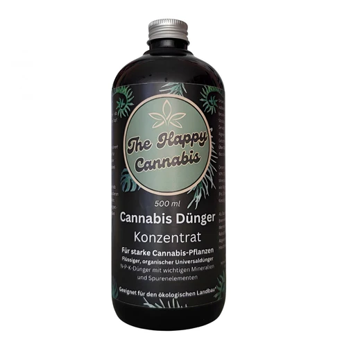 Happy C Bio Cannabis Dünger kaufen. Blogartikel für Empfehlung von Grow Komplettset selber zusammenstellen.